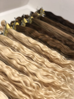 Russe PLATINE BLONDE vierge humaine Double dessiné coupé en vrac cheveux humains bruts pleine longueur de 16 ''à 34 pouces