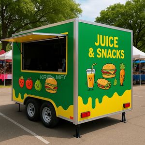 Camión de Comida Móvil, Camioneta de Hamburguesas con Barbacoa, Camión de Catering Totalmente Equipado, Remolque de Concesiones de Palomitas de Maíz, Carrito de Venta de Hot Dogs, Carrito de Comida Callejera - Product Image 6