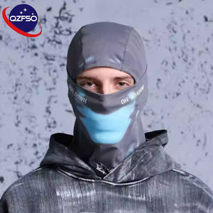 Masque de ski QZFSO personnalisé avec logo, fonction thermoréactive, pour le cyclisme en plein air, le sport d'hiver, couvre-visage complet pour homme, balaclava - Product Image 1