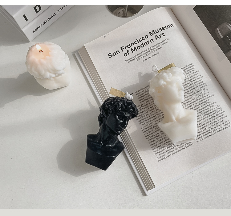 AROMA HOME Romantic Love Scented Candles David Venus Laocoon Human Body Sculpture Soy Wax Scented Candles Birthday Gifts 3