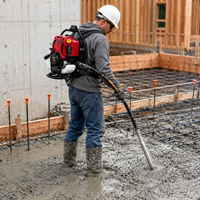 Neues Design 0,8kW Kompakter Motor-Betonvibrator für Stahlbeton-Schalungen