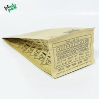 Sacs à café à 8 côtés avec valve, fond plat, emballage en sachet, grande capacité, impression en gravure, recyclable, logo personnalisé
