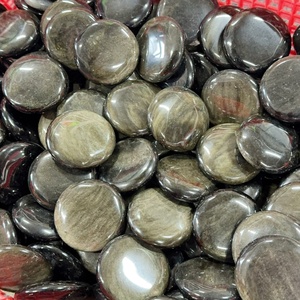 <span class=keywords><strong>Obsidienne</strong></span> <span class=keywords><strong>dorée</strong></span> naturelle de haute qualité ronde polie Collection de pierres précieuses de guérison cristal pour cadeau - Product Image 4