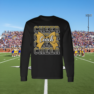 Camiseta de manga larga para entrenador de porristas, color amarillo, deportiva, para el Día del Padre - Product Image 3