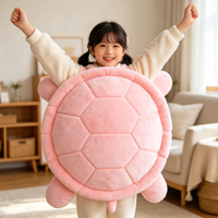 Coussin en peluche en forme de coquille de tortue mignon, jouet de cosplay doux et rembourré pour enfants