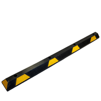 Bordillos de estacionamiento de caucho reciclado OEM LHH-DW-47 amarillo+negro, duraderos y antienvejecimiento, 100 mm de grosor de placa, 183 cm, Zhejiang Mall