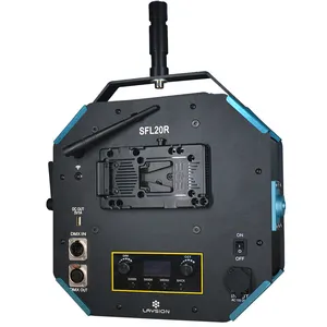 Laysion 200W sRGB DMX512調光ワイヤレスリモートフルカラーLEDスペースライト写真スタジオビデオ放送フィルムギア用