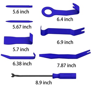 8 pcs bleu couleur <span class=keywords><strong>De</strong></span> Garniture <span class=keywords><strong>De</strong></span> <span class=keywords><strong>Voiture</strong></span> Audio Radio Porte Panneau Retrait Outil <span class=keywords><strong>De</strong></span> Levier pour Installer et Retirer Des Attaches, clips, Garnitures, Moulage - Product Image 3