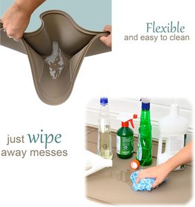 Tapis de protection lavable en silicone pour meuble de cuisine, sous évier, anti-gouttes, imperméable - Product Image 5