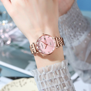 <span class=keywords><strong>CUENA</strong></span> – montre étanche pour femme, bracelet en acier inoxydable, à Quartz, tendance 6002 - Product Image 2
