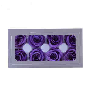 Grade B Fabriqué à la main 1.57-1.97in Bouquets de tête de rose conservés avec 8 fleurs séchées pour bricolage Noël Pâques Décor en gros - Product Image 6