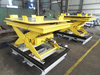 Haoke Plate-forme élévatrice fixe Chariot élévateur à ciseaux Élévateur de table hydraulique avec rouleau