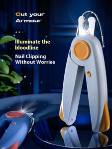 Cortaúñas profesional respetuoso con el medio ambiente con luz LED para mascotas, recortadores de uñas para perros, hechos de material plástico - Product Image 5
