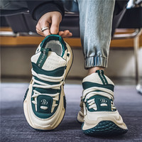 Chaussures décontractées à semelle épaisse pour hommes, coupe basse, polyvalentes, antidérapantes et résistantes à l'usure, respirantes, légères et confortables