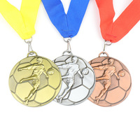 Fútbol medallas y trofeos de fútbol logotipo personalizado recuerdo medallas personalizadas oro plata aleación de zinc Metal arte libre 3D deporte moderno