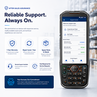Terminal portable robuste Android 13 avec scanner de codes-barres 1D/2D, IP68, 4G, NFC, batterie 5200 mAh pour la collecte de données d'inventaire d'entrepôt