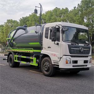 Camion d'aspiration des eaux usées à moteur auxiliaire Dongfeng Tianjin, camion d'aspiration des eaux usées à haute pression de 15 mètres cubes - Product Image 1