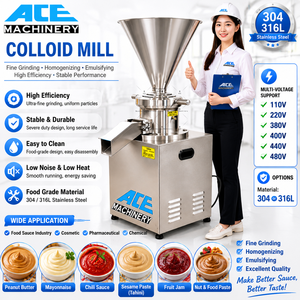 Machine commerciale Ace <span class=keywords><strong>pour</strong></span> la fabrication de ketchup, moulin vertical <span class=keywords><strong>pour</strong></span> confiture de fraises et mangues, lait de soja, confiture de sésame, ketchup, moulin colloïdal <span class=keywords><strong>pour</strong></span> olives - Product Image 1