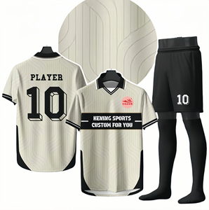 Jersey Set Vintage Maillot De Voetbal Kits Full Kit Pakken Volwassen Kinderen Custom Uniformen T-Shirt Goedkope Groothandel Voetbalkleding - Product Image 1