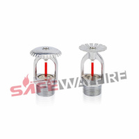 Système d'incendie automatique Safewayfire 68°C, verticale, en acier inoxydable, jet de pluie rouge