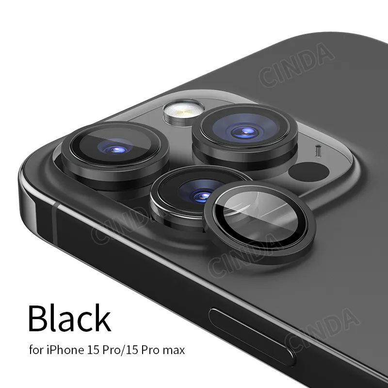 आईफोन के लिए कैमरा लेंस प्रोटेक्टर 15 प्रोमो 15प्रो मेटल एल्यूमीनियम रिंग टेम्पर्ड ग्लास कैमरा सेंसर फिल्म स्क्रीन रक्षक