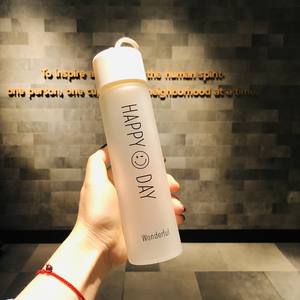 Wholesale Eco-Friendly Plastic <b>Water</b> <b>Bottle</b> with Smiling Face Design <b>Camping</b> Advertising Cup Lid Printable Logo for Promotion - Product Image 5