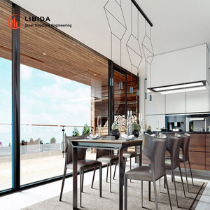 <span class=keywords><strong>Puerta</strong></span> <span class=keywords><strong>Corredera</strong></span> Moderna de Aluminio para Patio con Función Impermeable, Diseño de Acordeón Plegable para Exteriores, para Baño - Product Image 2