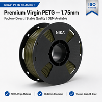 Filamen PETG Kelas Industri 1.75mm Terkontrol Kelembapan Gulungan Plastik Printer 3D Ketangguhan Tinggi untuk Pencetakan FDM Pemasok OEM