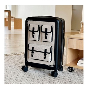 <span class=keywords><strong>Valise</strong></span> de <span class=keywords><strong>cabine</strong></span> GEMULIN de haute qualité avec serrure TSA, roulettes universelles et compartiments, idéale pour les voyages de luxe en <span class=keywords><strong>marron</strong></span> - Product Image 2