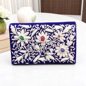 Sac à main ethnique pour femme Style héritage artisanal avec broderie Zari Sac à main élégant pour femme Occasions spéciales - Product Image 6