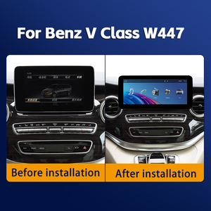 12.3-дюймовый беспроводной мультимедийный GPS-навигатор CarPlay для приборной панели, совместимый с Mirror Link, для Mercedes-Benz V-класса - Product Image 6