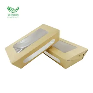 Custom Disposable Container Take Away Lunch Packing Boxes For Fast Food Grade Paper Packaging Box Container