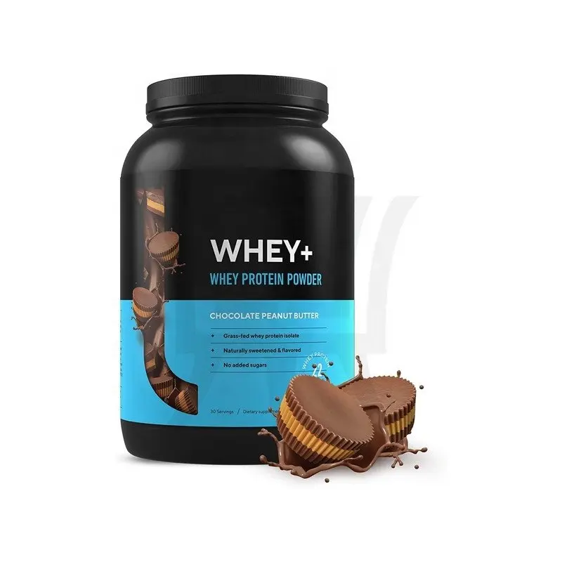 OEM Label Pribadi 100% Emas Standar Whey Protein Bubuk Isolasi Binaraga Olahraga Suplemen Nutrisi Whey