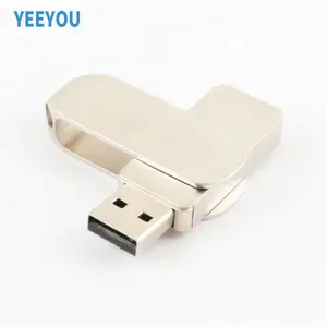 Flash drive USB 3.0 logam kustom, Penyimpanan Data fitur rotasi kustom dari 4GB hingga 256GB solusi memori yang dapat diandalkan