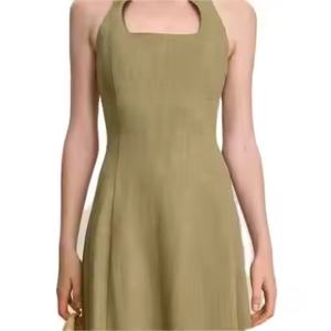 Nouvelle Arrivée OEM Robe Mini Tendance Élégante Modeste Vintage Mode Vente en Gros Robe Longue de Soirée en Coton pour Femme - Product Image 1