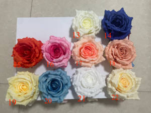 Bunga Mawar Putih Simulasi Sutra Grosir Pabrik, Ukuran Besar 14cm, untuk Dekorasi Bunga Pernikahan - Product Image 5