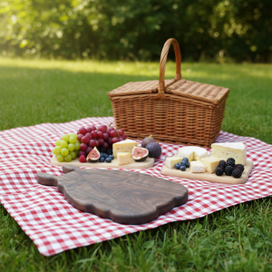 Tabla de Cortar de Madera de Nogal Negro con Diseño de Anime <span class=keywords><strong>Totoro</strong></span> Personalizado de Fábrica, Regalo para Picnic y Días Festivos, <span class=keywords><strong>Restaurante</strong></span> Occidental - Product Image 2