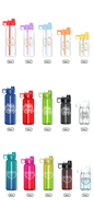 Tasse portative en plastique portable pour les sports de plein air utilisation quotidienne bouteilles d'eau de conception Press-Flip