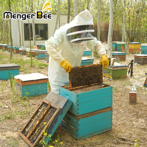 Factory Supplies New Professional Beekeeping <b>Suits</b> 100% Cotton with Custom Logo and Round Veil - Product Image 3