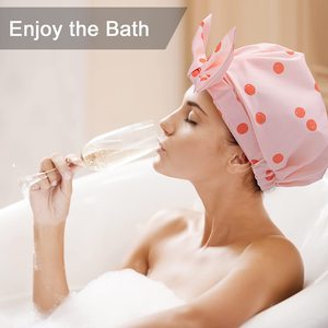 YSD Mũ Tắm Mũ Tắm Sang Trọng Chống Nước Cho Nữ Mũ Tắm Có Thể Tái Sử Dụng Mũ Tắm Thời Trang Co Giãn - Product Image 6