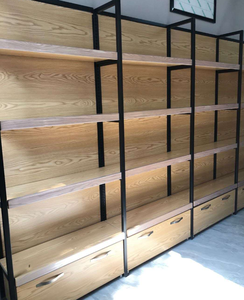 Étagère en gondole Étagère en bois pour salon de beauté Présentoir pour magasins de détail avec éclairage LED Présentoir d'oreiller pour magasin de détail - Product Image 1