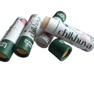 Paper tube for lip balm packaging lipstick cardboard container push up paper tube cylinder deodorant container sunscreen cream