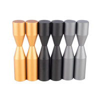 Support mural modulaire en métal pour bouteilles de vin, en aluminium, avec crochets, couleur personnalisée (noir, or, gris) pour machine CNC