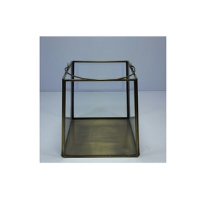 Candelabro de vidrio de Metal con mango de yute, soporte de vela decorativo para el hogar y el jardín - Product Image 4
