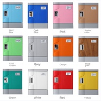 Casier scolaire en plastique ABS à 6 portes, armoire de rangement verrouillable pour couloir, vestiaire de campus