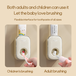 Distributeur automatique de dentifrice moderne en ABS avec structure amovible, facile à nettoyer, pour un usage quotidien familial - Product Image 2