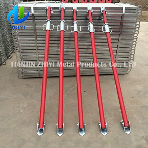 Poteaux de support réglables pour coffrage de sol <span class=keywords><strong>en</strong></span> béton, étais de construction à pousser/tirer pour échafaudages - Product Image 6