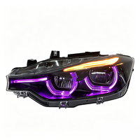Feux avant laser RGB SJC pour BMW Série 3 F30, plug-and-play, 2013-2019, accessoires auto, contrôle par application, fabricant