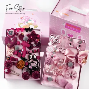 colorful cute seamless 3 set human hair volumiser marble hair clips with clips packaging