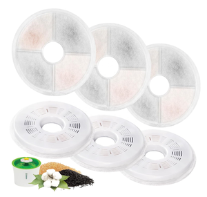 Lot de 8 filtres pour <span class=keywords><strong>fontaine</strong></span> à eau pour chat compatibles avec <span class=keywords><strong>Catit</strong></span> / <span class=keywords><strong>Catit</strong></span> Design Senses Fountain/Flower Fountain/Senses 2.0 - Product Image 3